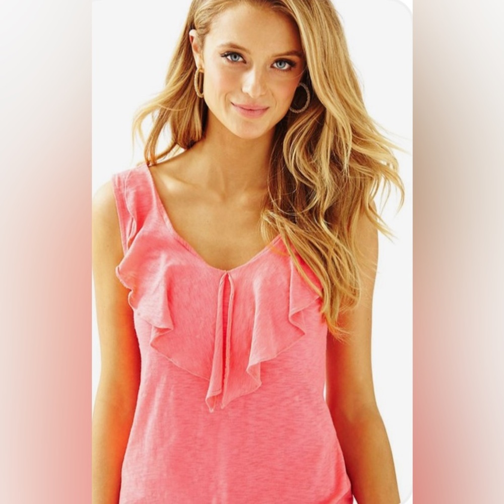 Lilly Shari Ruffle Tank Top - Picture 4 of 5